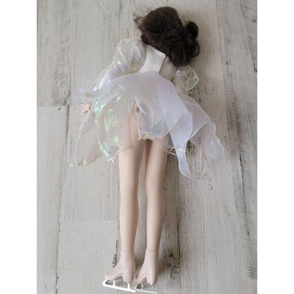 Franklin heirloom Peggy Fleming AS IS ice skater porcelain doll collectible - Picture 13 of 15